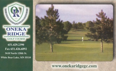 Oneka Ridge Golf Course, White Bear Lake, Minnesota, 55110 - Golf Course Photo