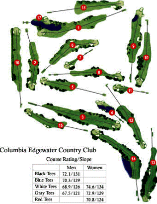 Columbia Edgewater Country Club - Macon,Portland, Oregon,  - Golf Course Photo