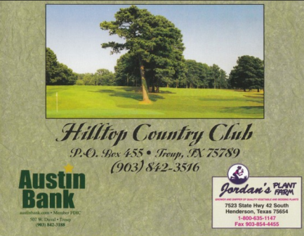 Hilltop Country Club,Troup, Texas,  - Golf Course Photo