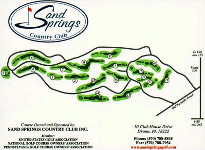 Sand Springs Golf Course, Drums, Pennsylvania, 18222 - Golf Course Photo