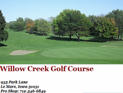 Willow Creek Golf Course,Le Mars, Iowa,  - Golf Course Photo