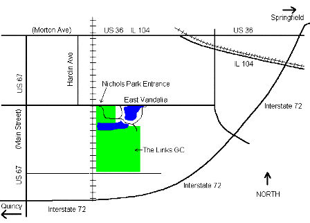 Links at Jacksonville, Nichols Park Course, Jacksonville, Illinois, 62650 - Golf Course Photo