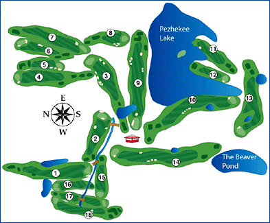 Pezhekee National Golf Course,Glenwood, Minnesota,  - Golf Course Photo