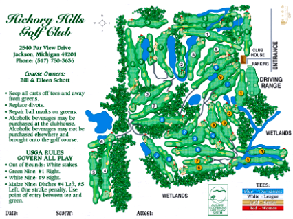 Hickory Hills Golf Course,Jackson, Michigan,  - Golf Course Photo