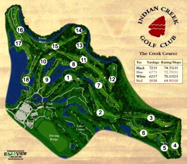 Indian Creek Golf Course, Creek Course, Carrollton, Texas, 75007 - Golf Course Photo