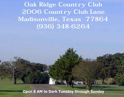 Golf Course Photo, Oak Ridge Country Club, Madisonville, 77864 