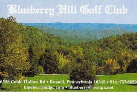 Blueberry Hill Golf Club, Russell, Pennsylvania, 16345 - Golf Course Photo