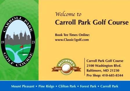 Carroll Park Golf Course,Baltimore, Maryland,  - Golf Course Photo