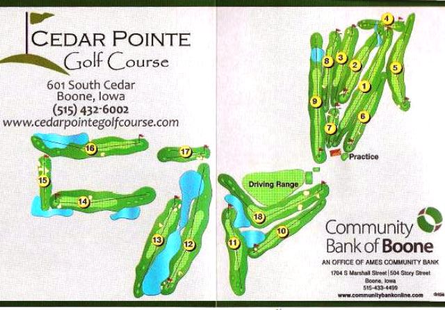 Cedar Pointe Golf Course, Boone, Iowa,  - Golf Course Photo