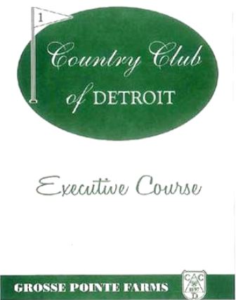 Golf Course Photo, Country Club Of Detroit, Executive Course, Grosse Pointe Farms, 48236 