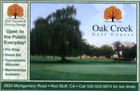 Golf Course Photo, Oak Creek Golf Course, Red Bluff, 96080 