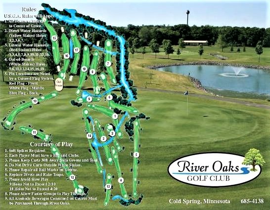 River Oaks Golf Course, Cold Spring, Minnesota,  - Golf Course Photo